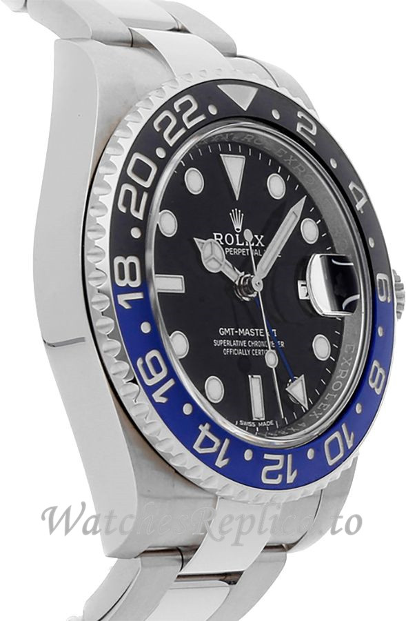 Replica Rolex GMT-Master II 116710BLNR-0002 Batman Men's Black Dial 40mm - WatchesReplica.is