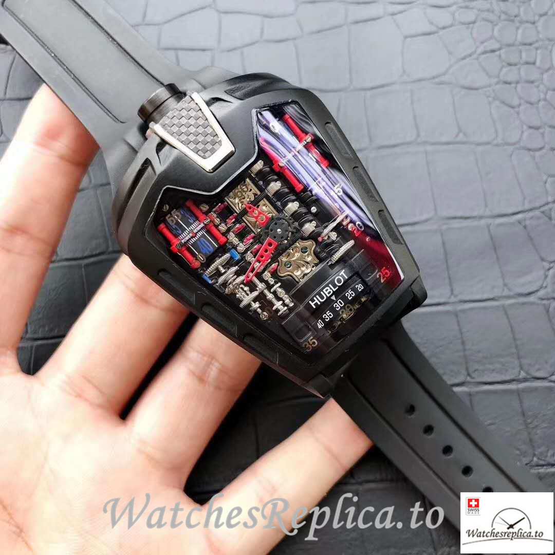 Swiss Hublot LaFerrari Replica 905.ND.0001.RX Black Strap 50MM X 45MM X 30MM - WatchesReplica.is