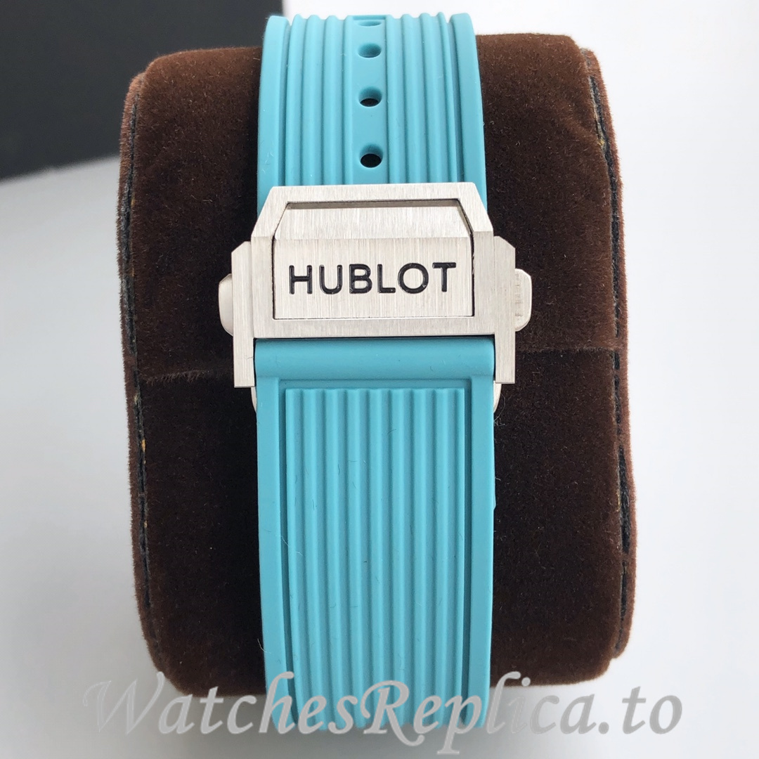 Hublot Replica Paraiba BIG BANG series Rubber strap 45MM - WatchesReplica.is