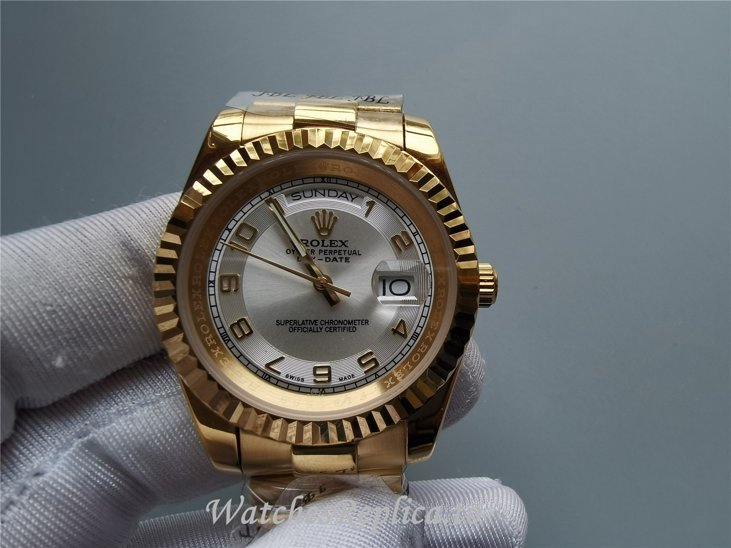 Rolex Day-Date II Ivory Dial 218238 - WatchesReplica.is