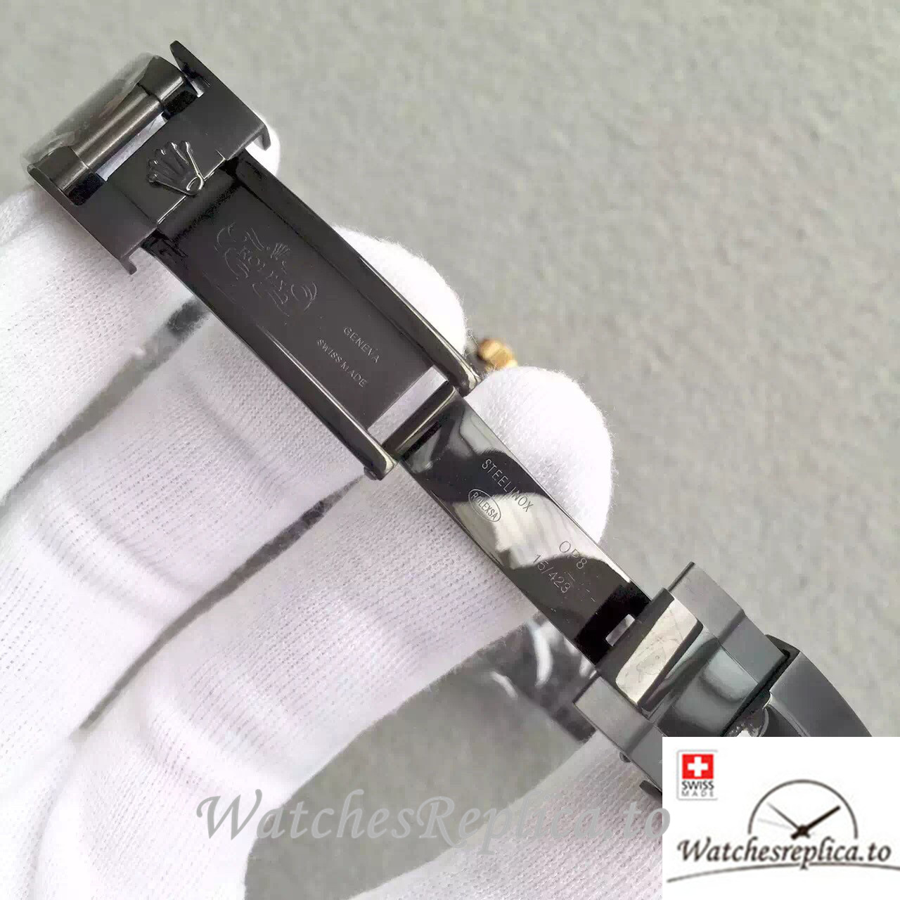 Swiss Rolex GMT Master Replica 116713-LN-78203 Stainless steel strap 40MM - WatchesReplica.is