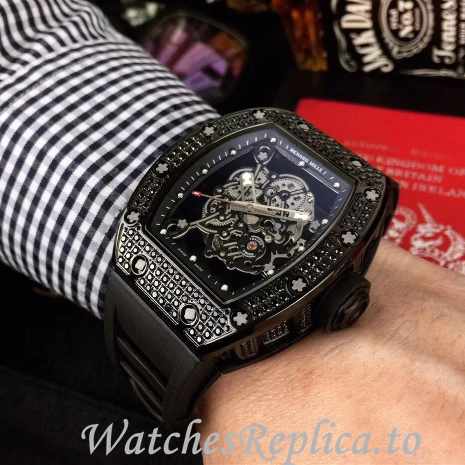Richard Mille Replica RM055 Rubber strap 50MM - WatchesReplica.is