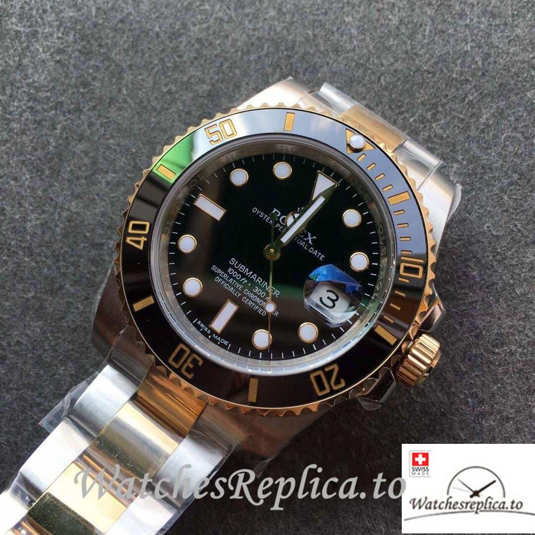 Swiss Rolex Submariner Replica 116613 Stainless steel strap 40MM - WatchesReplica.is
