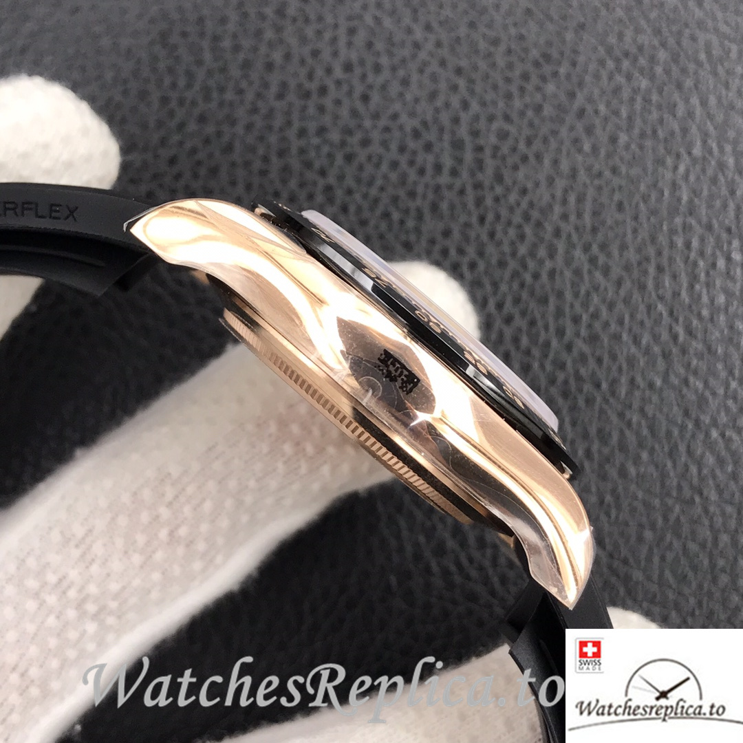 Swiss Rolex Daytona Replica 116515LN Rubber strap 40MM - WatchesReplica.is