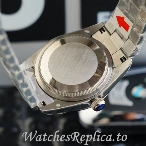 Swiss Rolex Day Date Replica 128238 Stainless steel strap 36MM - WatchesReplica.is