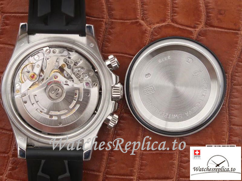 Swiss Rolex Daytona Cosmograph Replica 116519 Black Strap 40MM - WatchesReplica.is