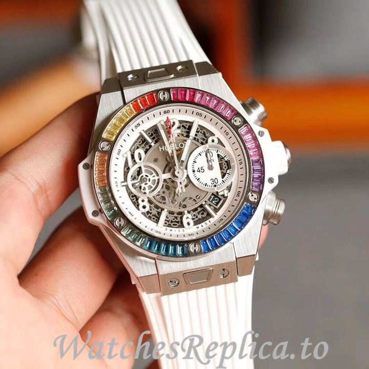 Hublot Replica 411.NM.1170.RX Rubber strap 45MM - WatchesReplica.is