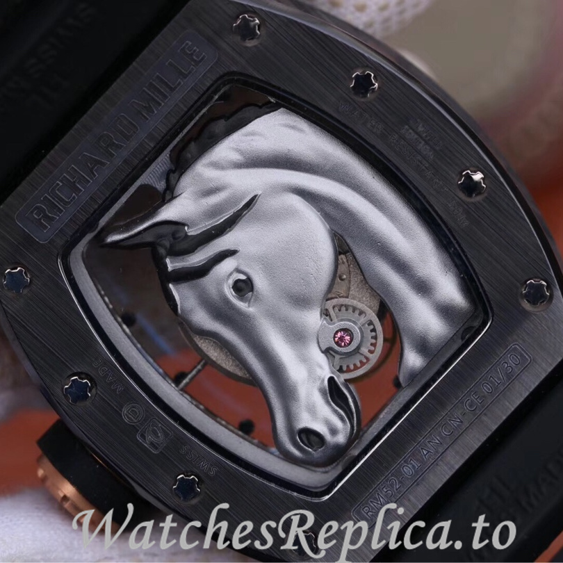 Richard Mille Replica RM52-02 Rubber strap 50MM - WatchesReplica.is