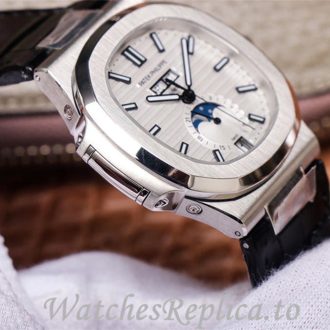 Patek Philippe Replica Nautilus 5726 Leather strap 40.5MM - WatchesReplica.is