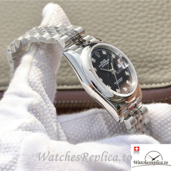 Swiss Rolex Datejust Replica 116200 Stainless steel strap 36MM - WatchesReplica.is