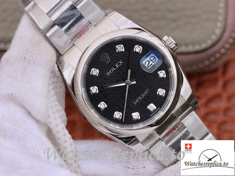 Swiss Rolex Datejust Replica 116200 Stainless steel strap 36MM - WatchesReplica.is