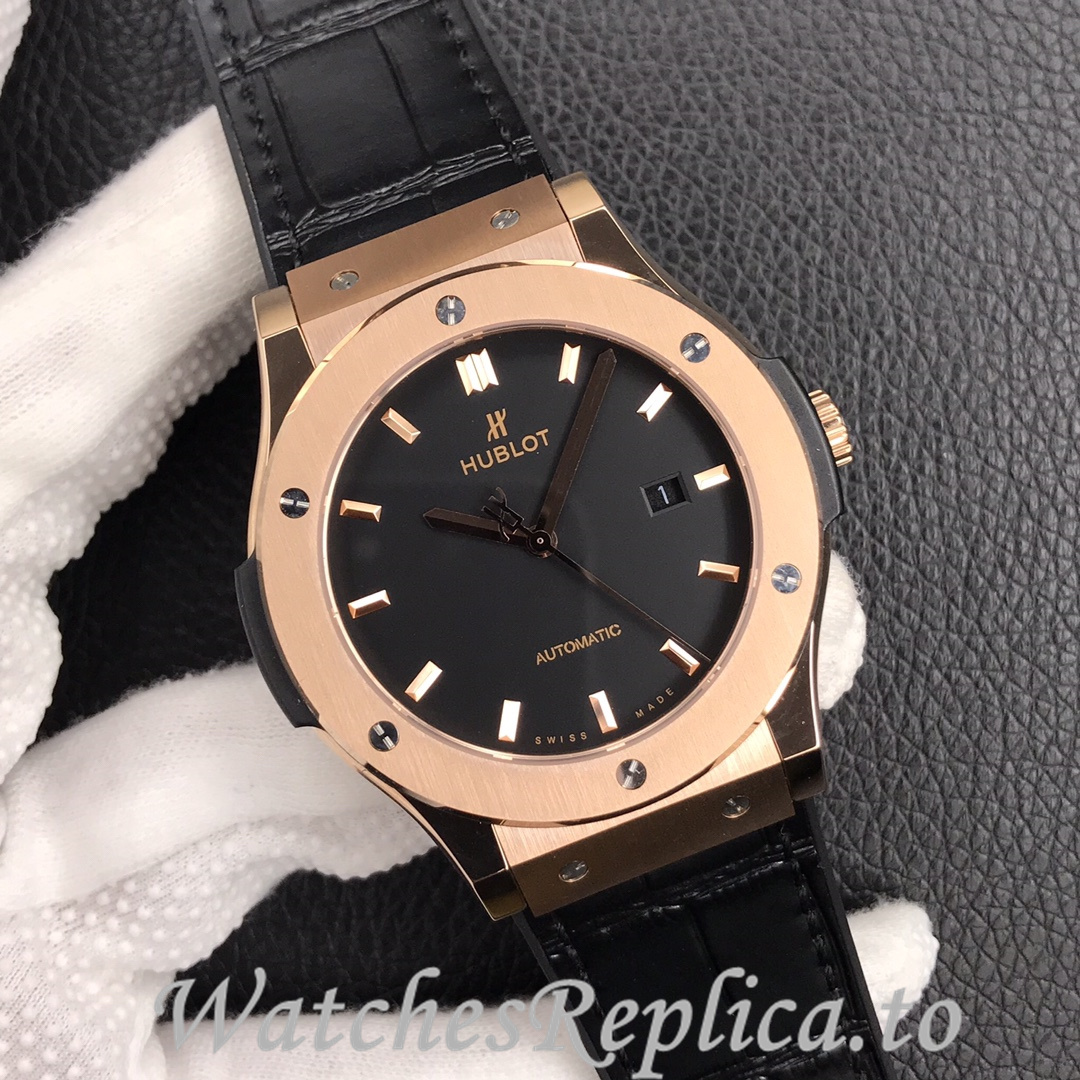 Hublot Replica Classic Fusion Series Leather strap 45MM - WatchesReplica.is