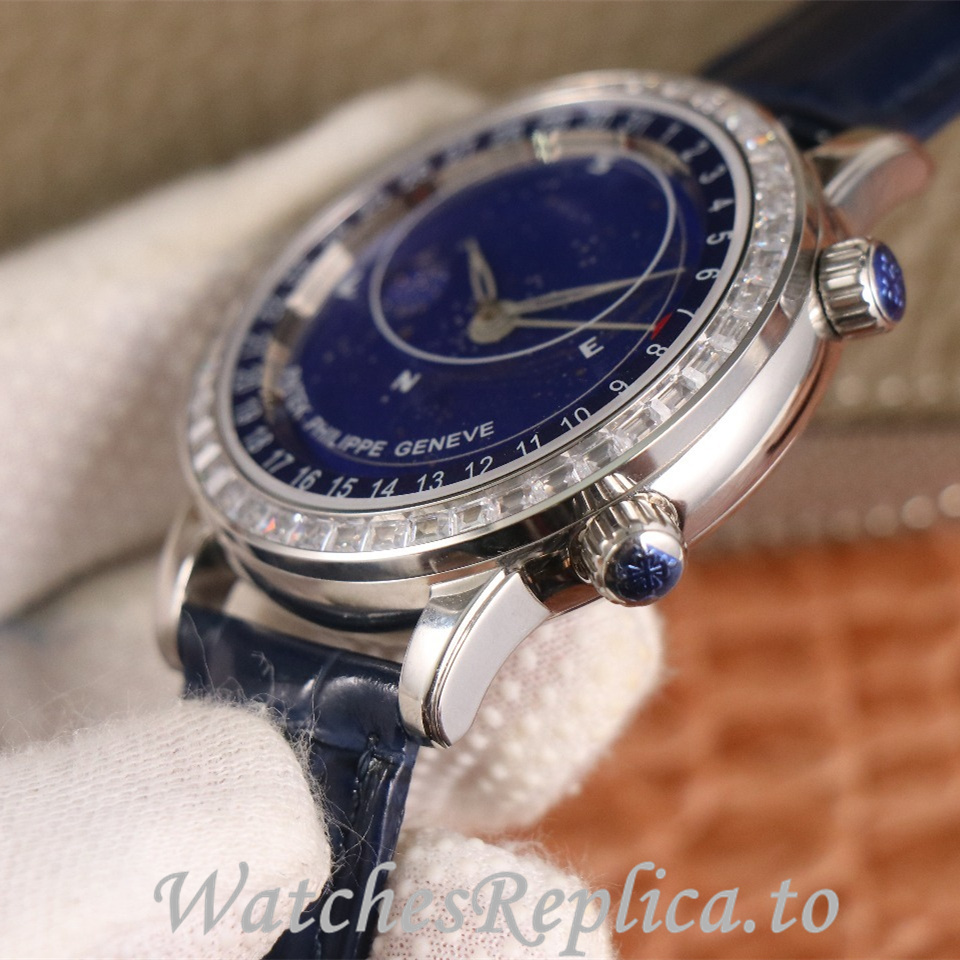 Patek Philippe Replica Complications 6104 Leather strap 44MM - WatchesReplica.is