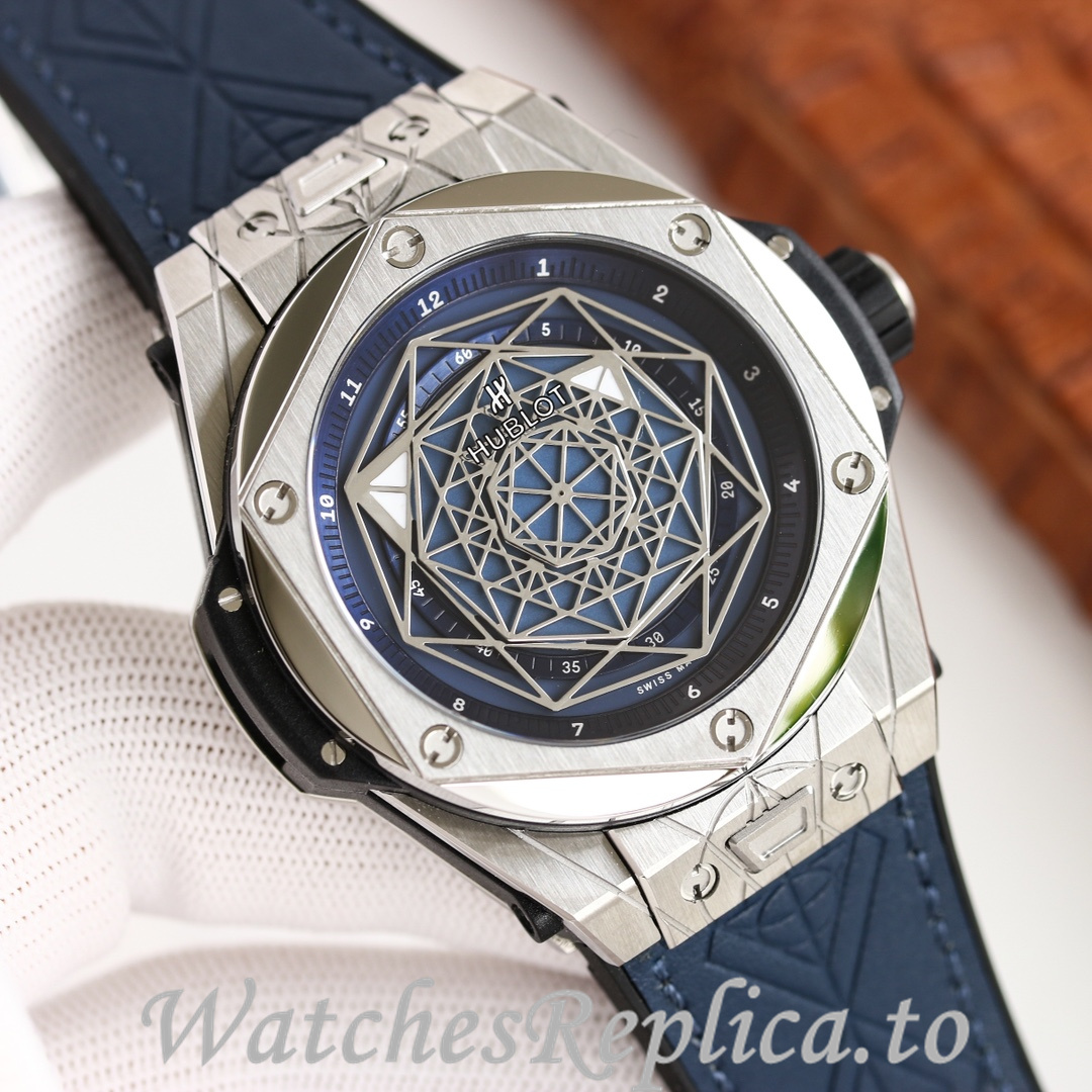 Hublot Replica Big Bang Elemental Material Chronograph v2 Rubber strap 45MM - WatchesReplica.is