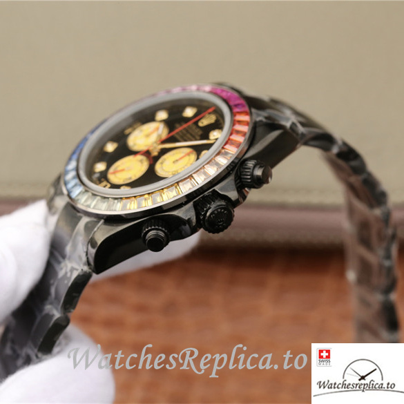 Swiss Rolex Daytona Replica 116598RBOW Stainless steel strap 40MM - WatchesReplica.is