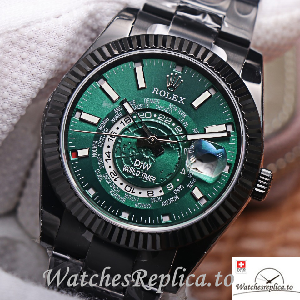 Swiss Rolex Sky Dweller Replica 326934 Stainless steel strap 40MM - WatchesReplica.is