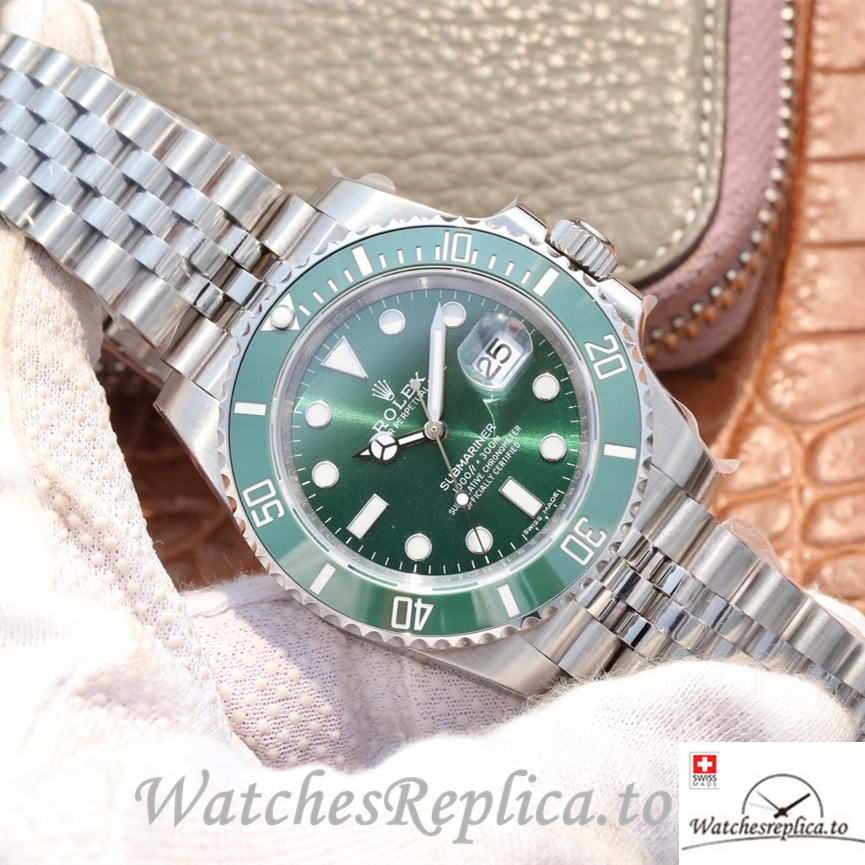 Swiss Rolex Submariner 116610LV Stainless steel strap 40MM - WatchesReplica.is