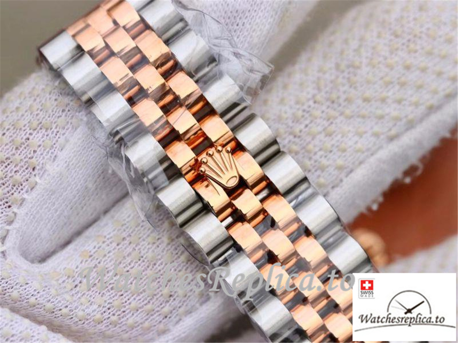 Swiss Rolex Datejust Replica 126201 Rose gold Bezel 36MM - WatchesReplica.is