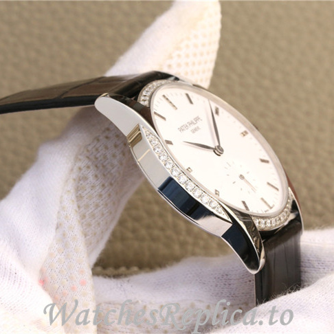 Patek Philippe Replica Calatrava 7122R-001 Leather strap 38MM - WatchesReplica.is