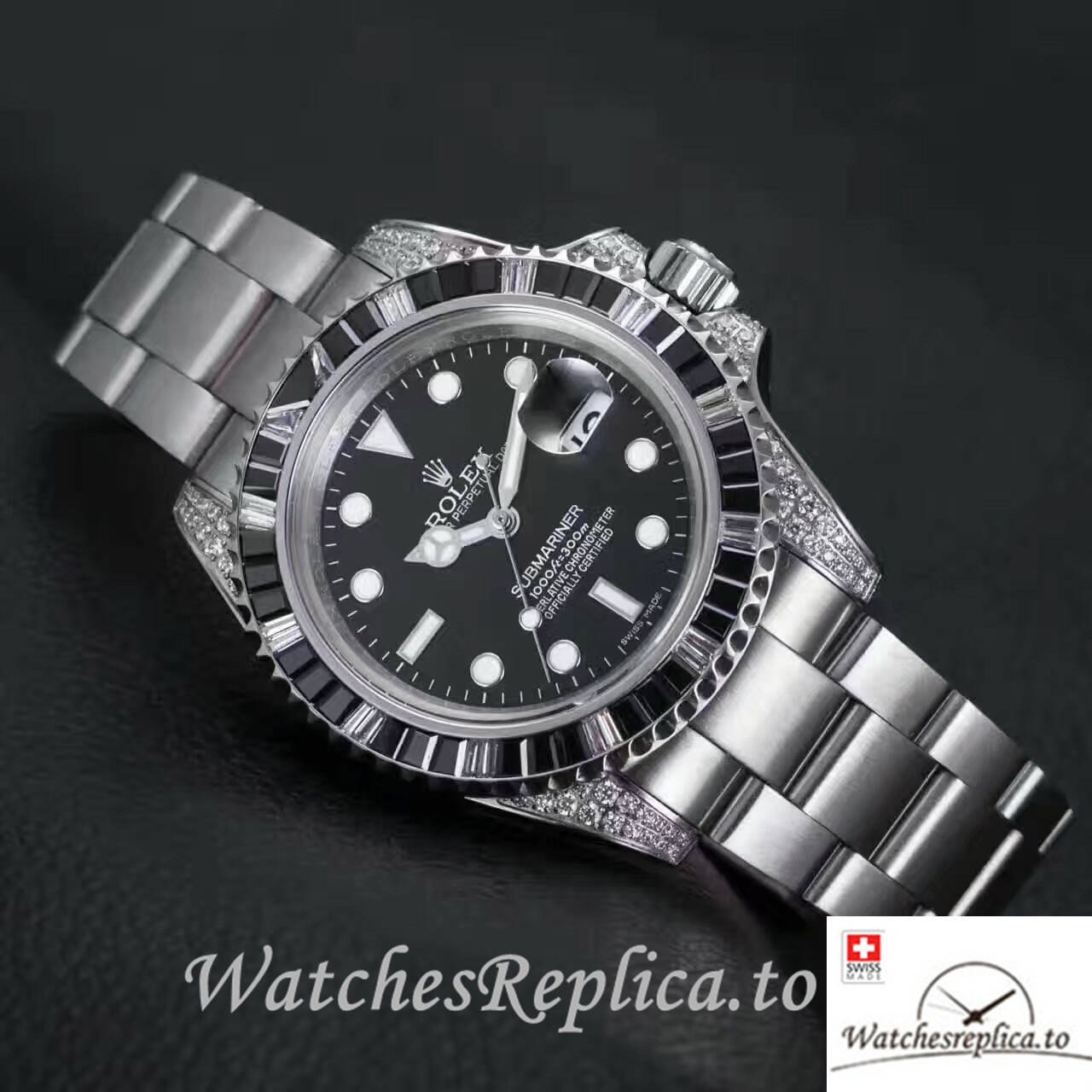 Swiss Rolex Submariner Replica 116610LN Stainless steel strap 40MM - WatchesReplica.is