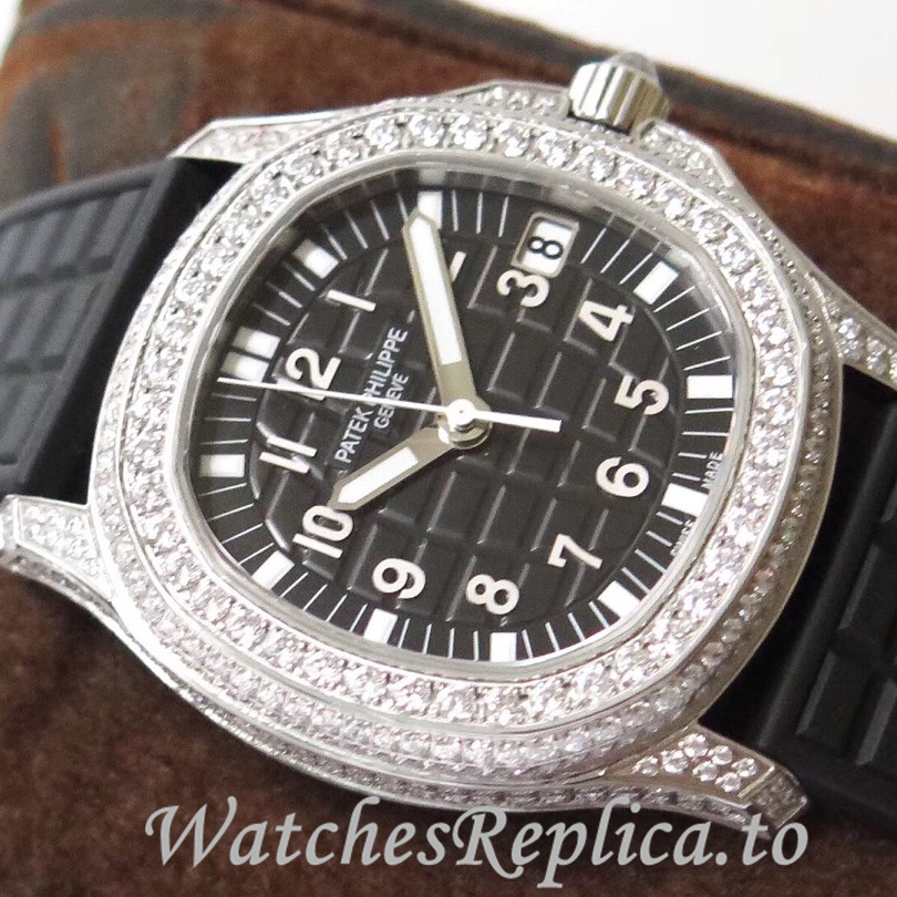 Patek Philippe Replica Aquanaut Rubber strap 35.6MM - WatchesReplica.is