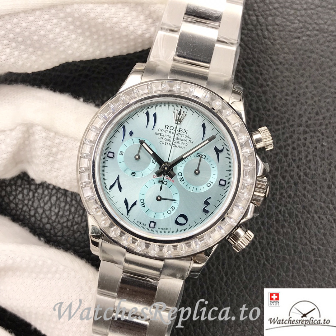 Swiss Rolex Daytona Replica Stainless steel strap 40MM - WatchesReplica.is