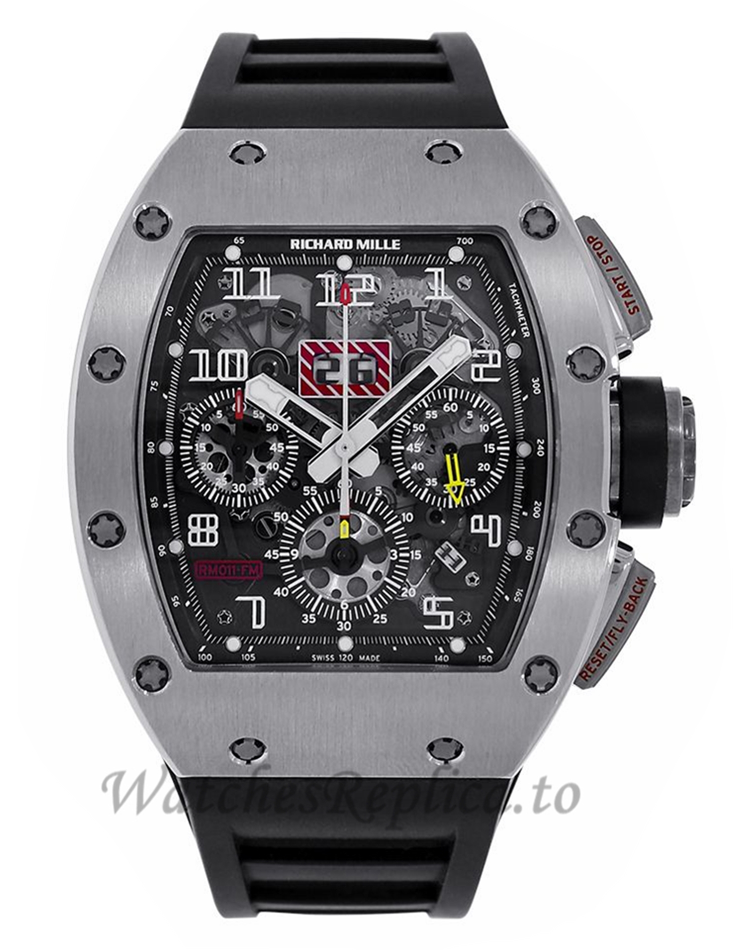 Richard Mille Replica Felipe Massa Titanium Flyback Chronograph 50MM M01107029 - WatchesReplica.is