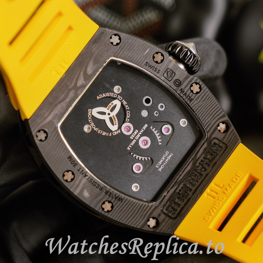 Richard Mille Replica RM019 Rubber strap 50MM - WatchesReplica.is