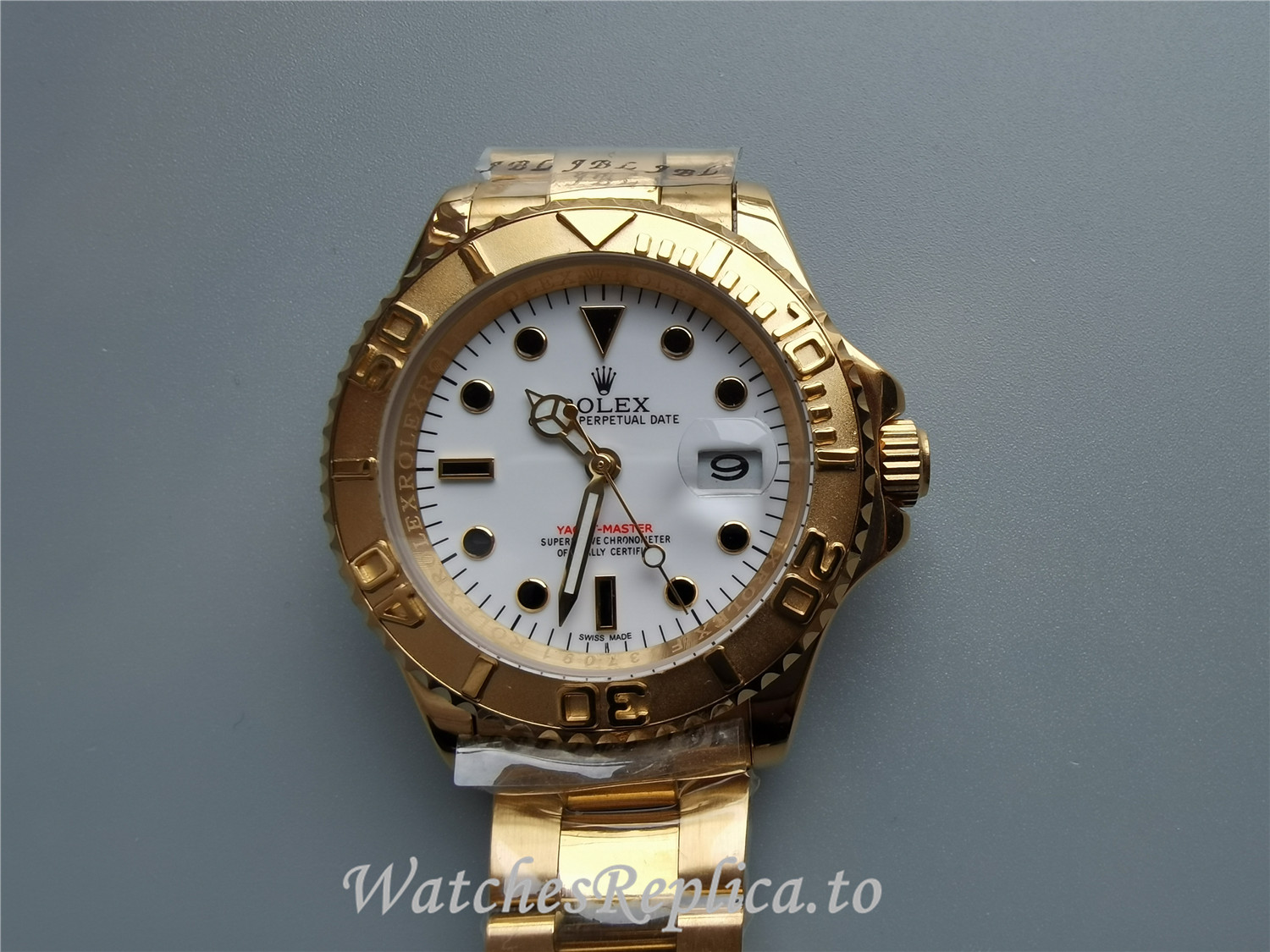 Rolex Yacht Master White Dial 16628 - WatchesReplica.is