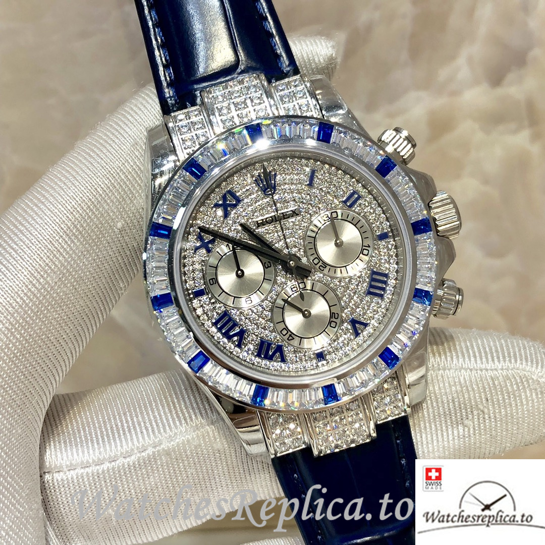 Swiss Rolex Daytona 116599 Replica Leather strap 40MM - WatchesReplica.is