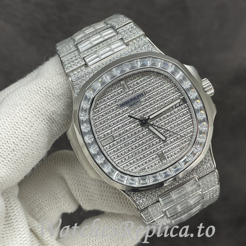 Patek Philippe Replica Nautilus Stainless steel strap 40.5MM - WatchesReplica.is