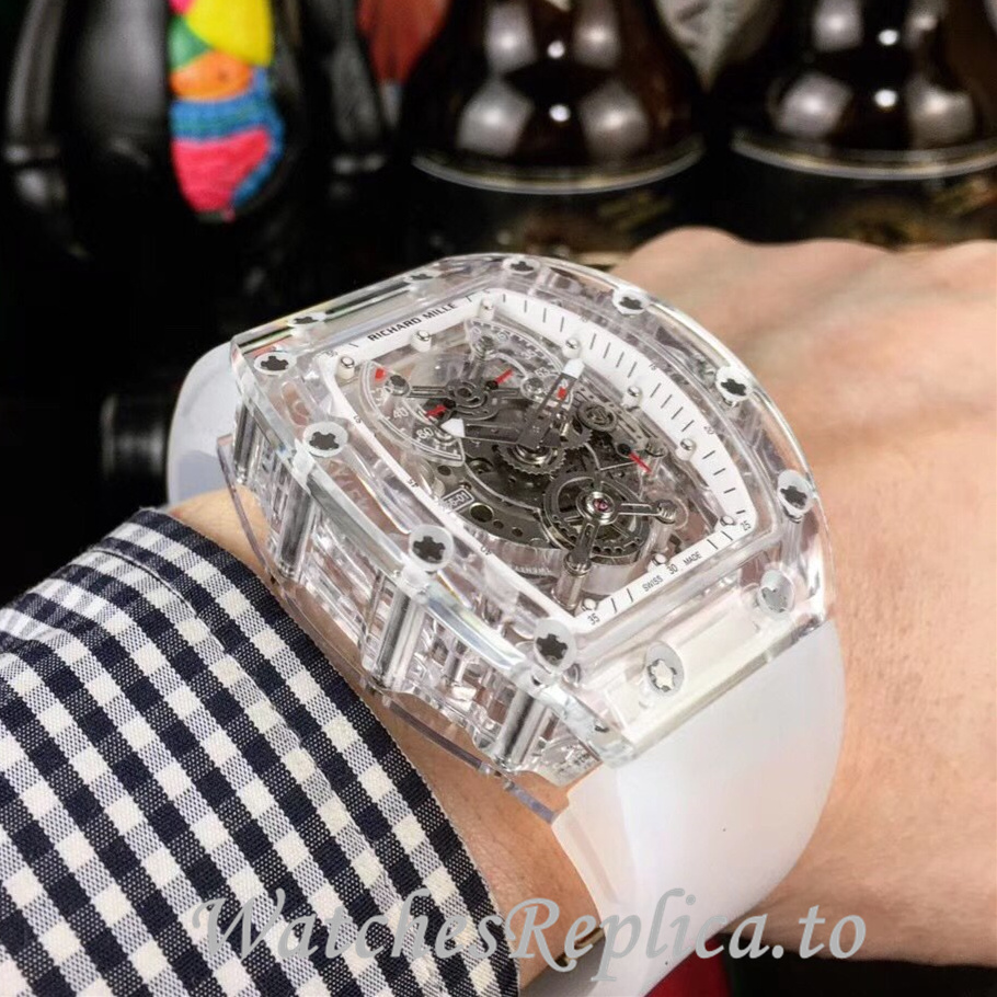 Richard Mille Replica RM011-FM Rubber strap 50MM - WatchesReplica.is