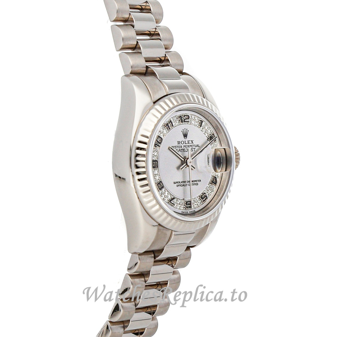 Replica Rolex Datejust 179179 26MM Rhodium Dial Ladies Watch - WatchesReplica.is