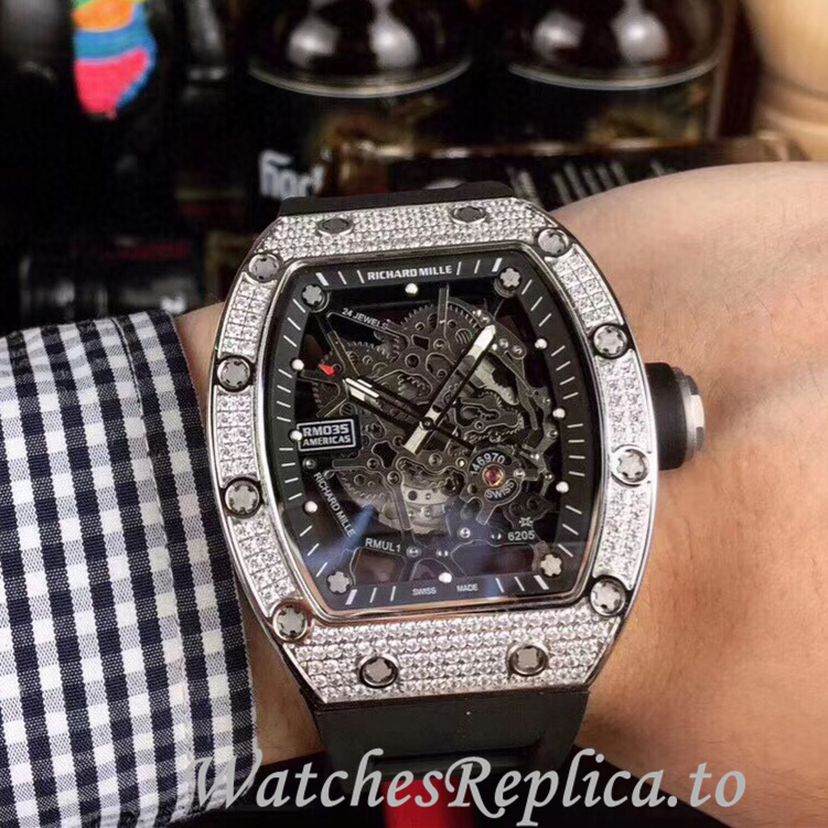 Richard Mille Replica RM035-AMERICA5 Rubber strap 50MM - WatchesReplica.is