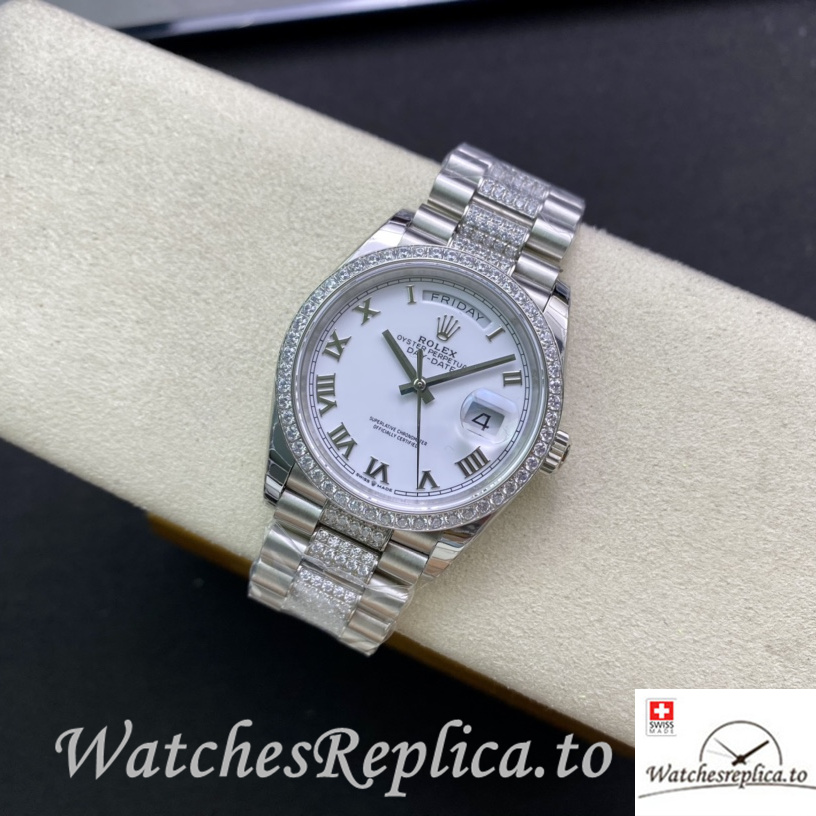 Swiss Rolex Datejust 128348 Replica Stainless steel strap 36MM - WatchesReplica.is
