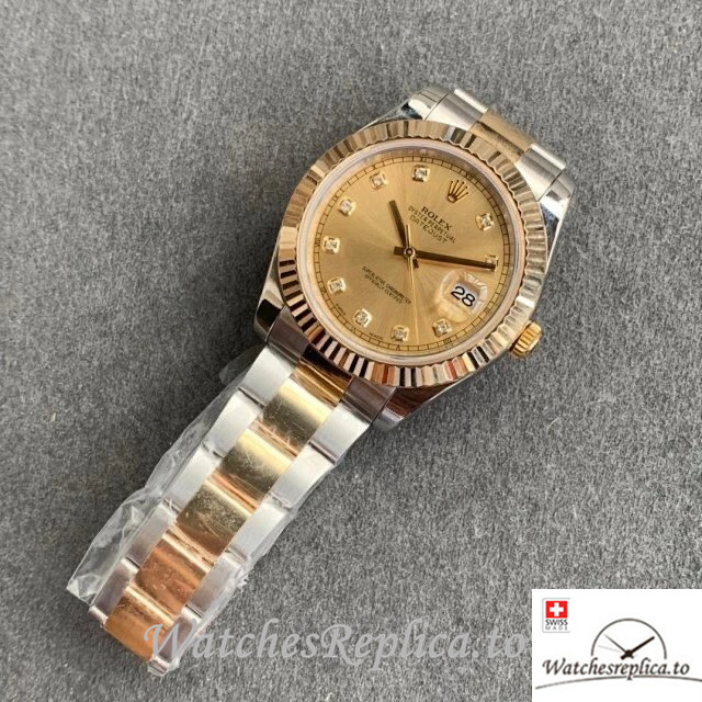 Swiss Rolex Datejust Replica 126333-0011 Stainless steel strap 41MM - WatchesReplica.is