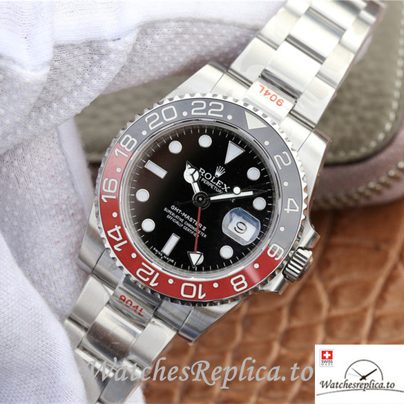 Swiss Rolex GMT-Master Replica 116710 Stainless steel strap 40MM - WatchesReplica.is
