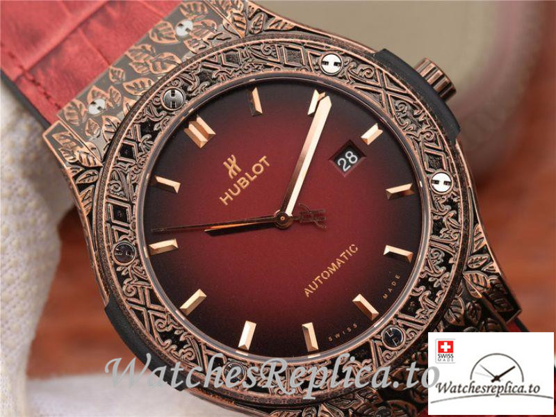 Swiss Hublot Classic Fusion Arturo Fuente Limited Edition Replica 511.OX.6670.LR.OPX17 Red Strap 45M - WatchesReplica.is