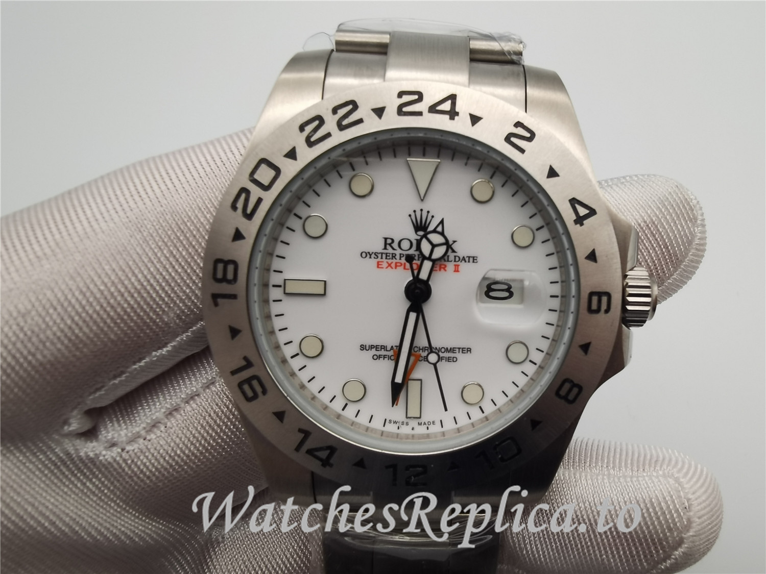 Swiss rolex Explorer II Replica 216570 001 Number Markers 42MM - WatchesReplica.is