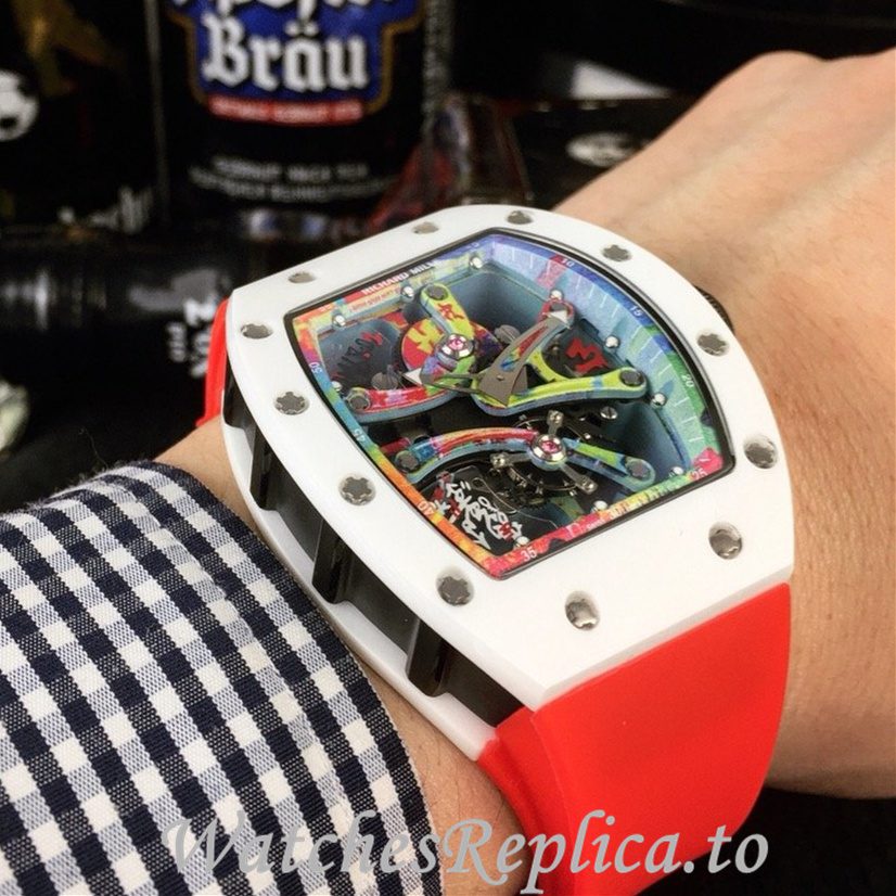 Richard Mille Replica RM68-01 Rubber strap 50MM - WatchesReplica.is