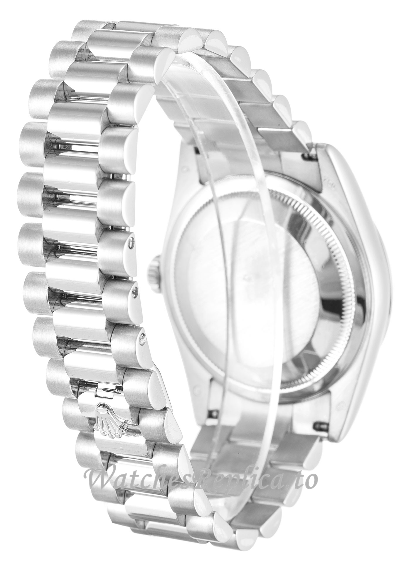 Rolex Day-Date Silver Diamond Dial 118209 - WatchesReplica.is