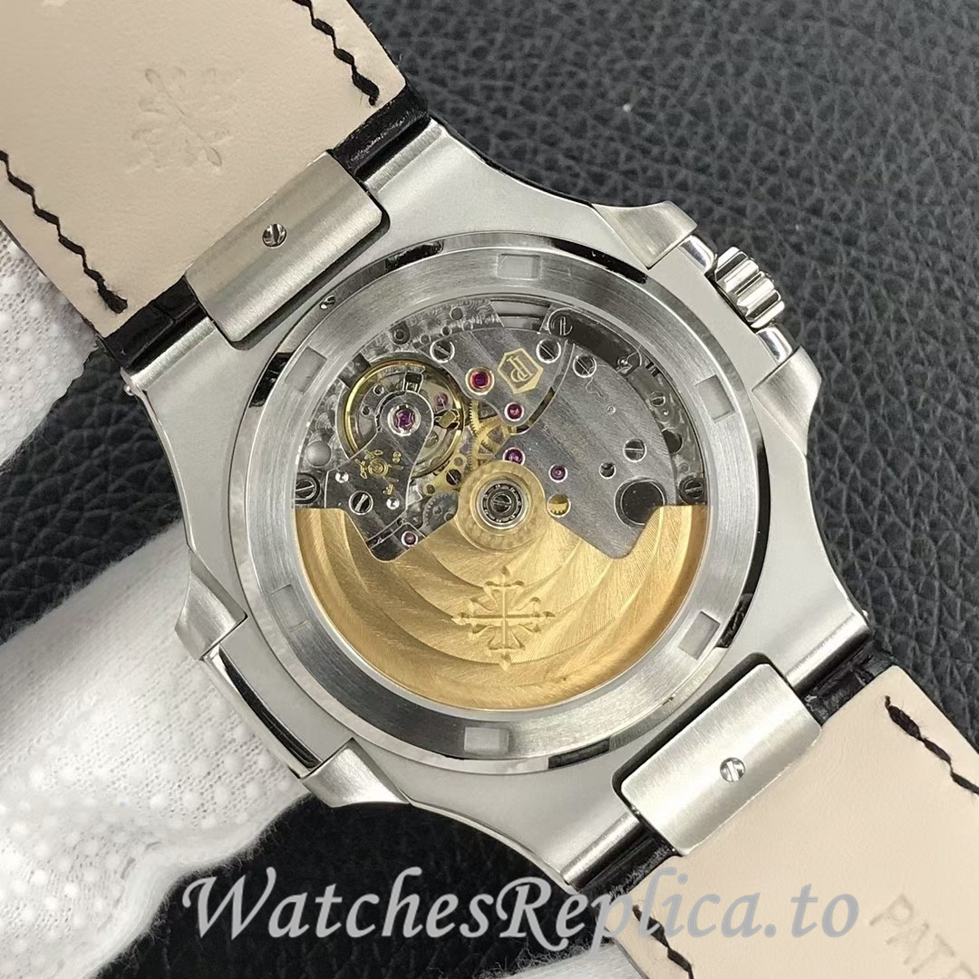 Patek Philippe Replica Nautilus 5711 Leather strap 40MM - WatchesReplica.is