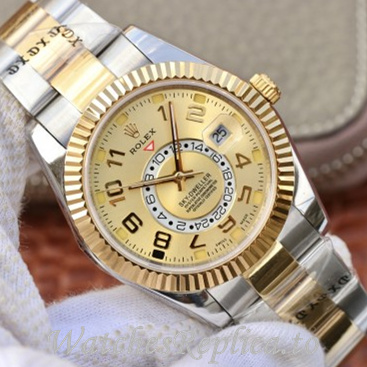 Swiss Rolex Sky Dweller Replica 326939 Stainless steel strap 42MM - WatchesReplica.is