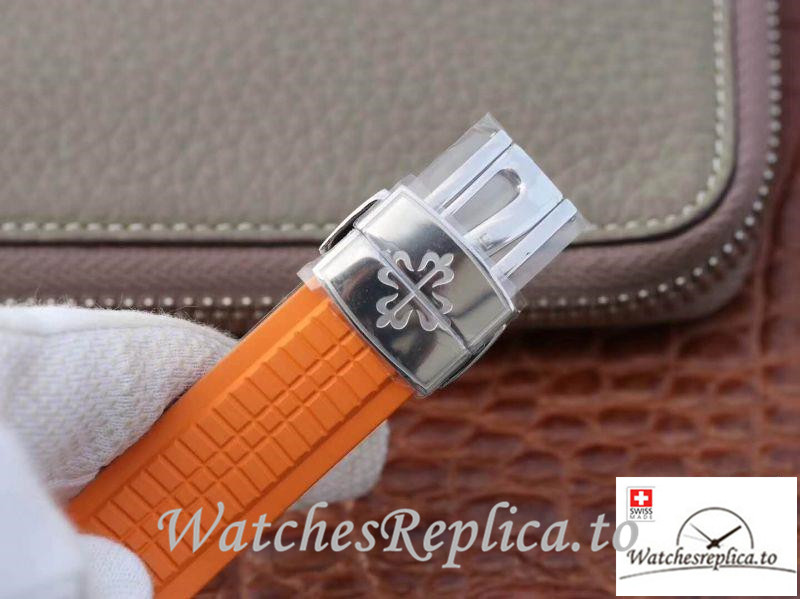 Swiss Patek Philippe Aquanaut Chronograph Replica 5968A Roman Markers 42MM - WatchesReplica.is