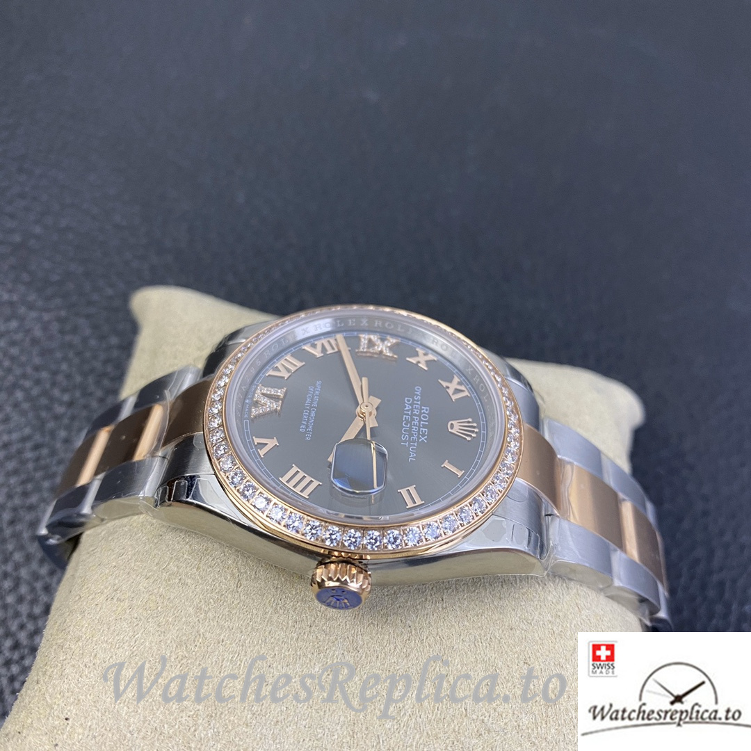 Swiss Rolex Datejust Replica 126233 Stainless steel strap 36MM - WatchesReplica.is