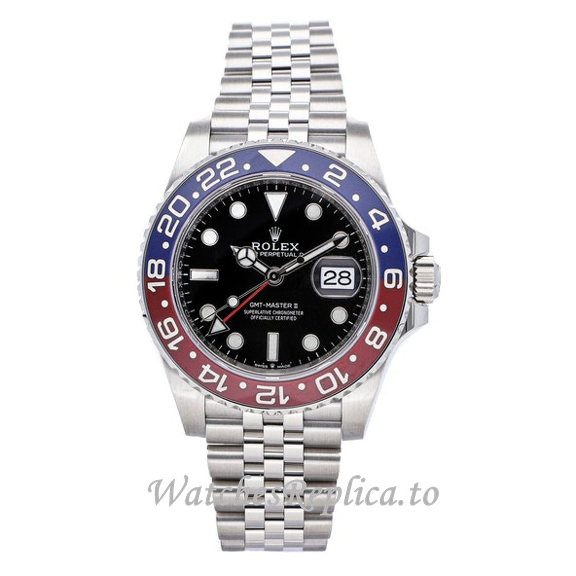 Replica Rolex GMT Master II M126710BLRO 0001 40MM - WatchesReplica.is