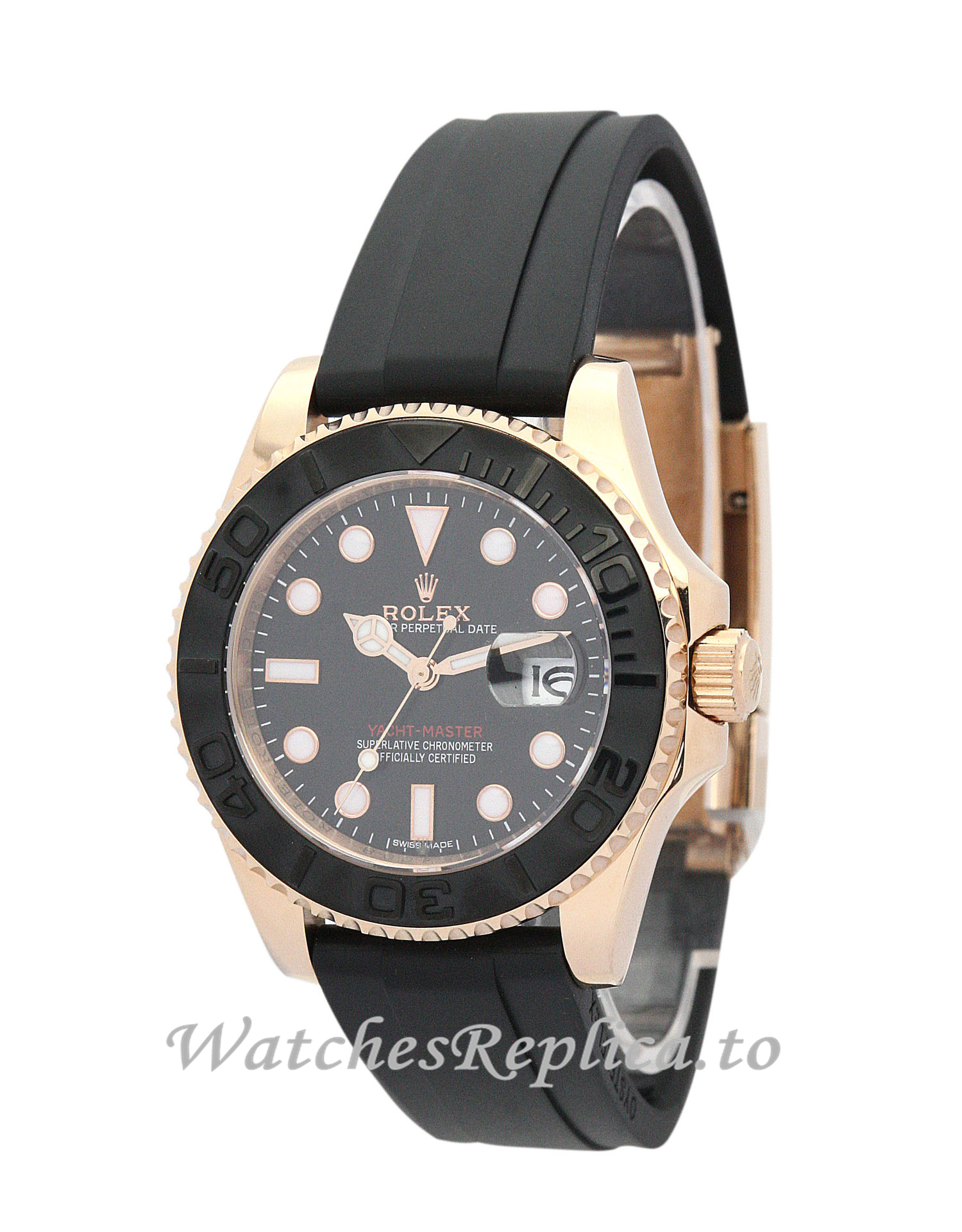 Rolex Yacht-Master Black Dial 169622 - WatchesReplica.is