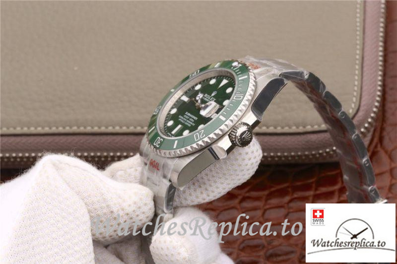 Swiss Rolex Submariner Date Replica 116610LV 001 Silver Strap 40MM - WatchesReplica.is
