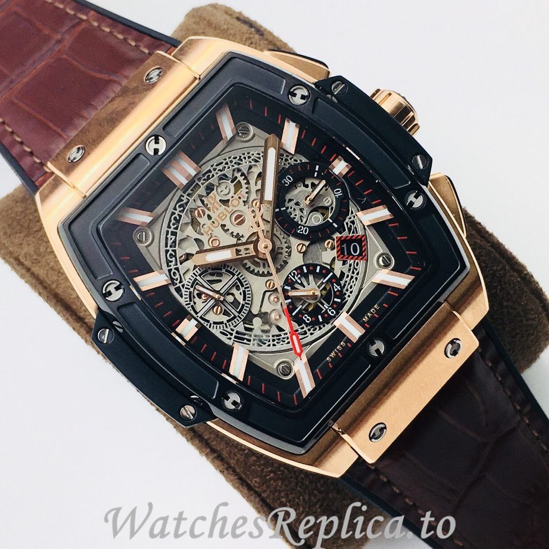 Hublot Replica SPIRIT OF BIG BANG Leather strap 42MM - WatchesReplica.is