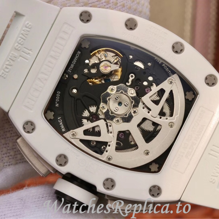 Richard Mille Replica RM011 Rubber strap 50MM - WatchesReplica.is